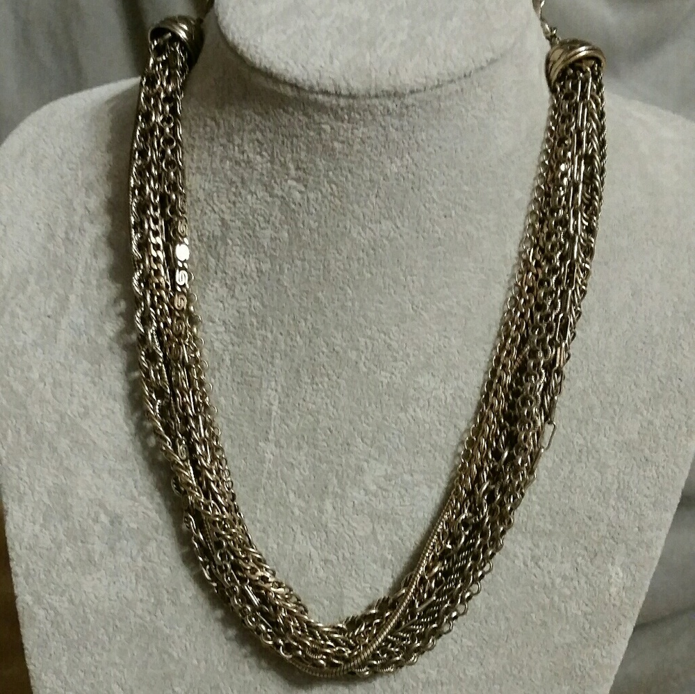 Vintage Kiam Family Gold 12 Multi-Chain Necklace